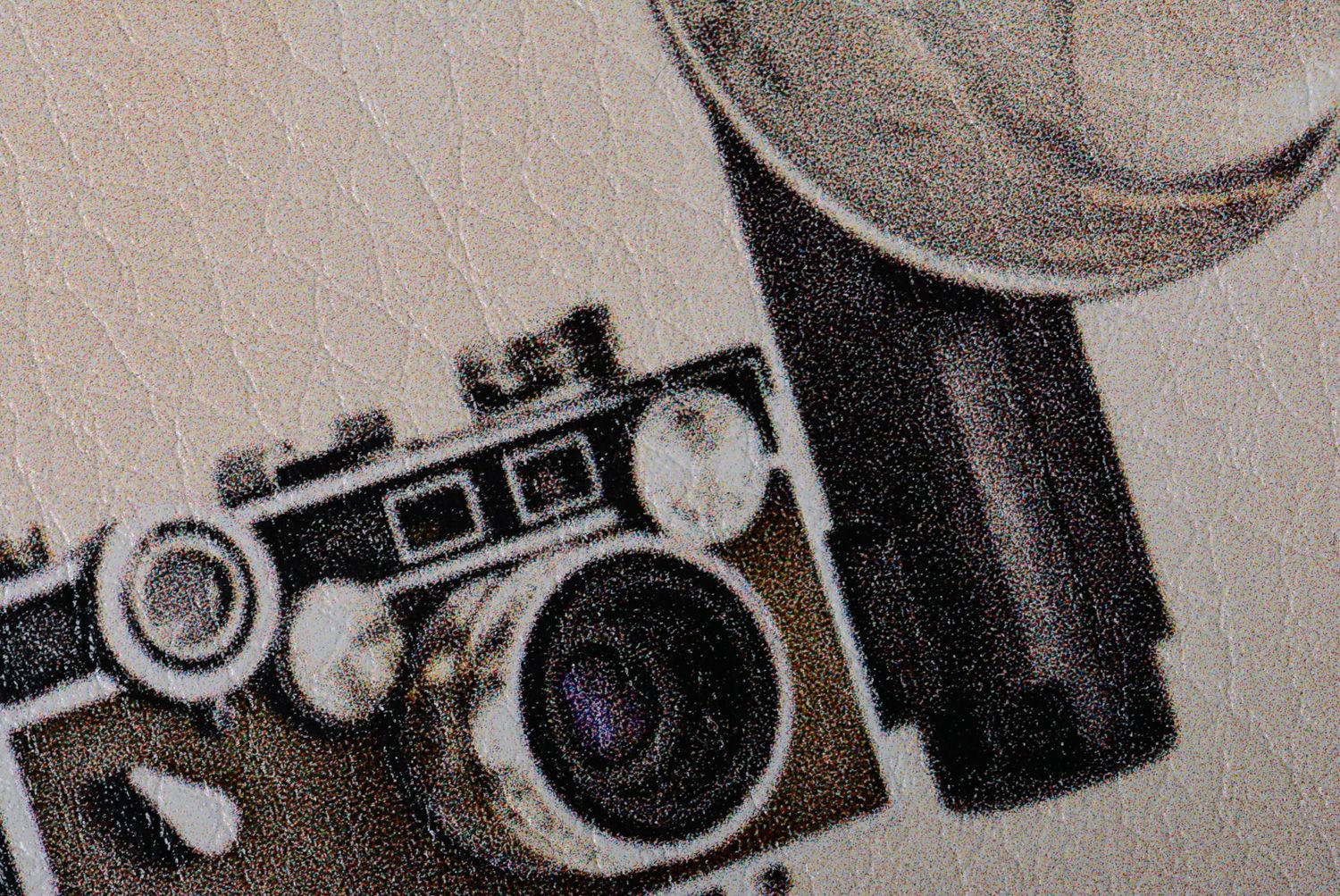 Handgemachte Leder Passhülle mit Bild von Fotoapparat Geschenk für Freund  foto 3