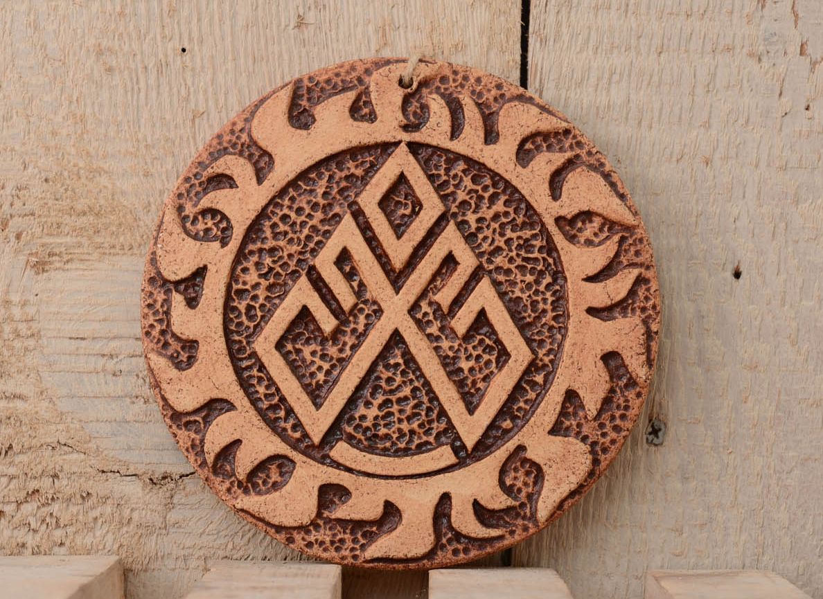 Pingente talismã artesanal de interior de cerâmica para a decoração da casa Lelia foto 1