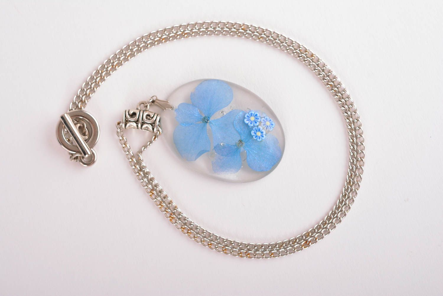 Handmade pendant unusual accessory gift for women epoxy jewelry elite jewelry photo 2