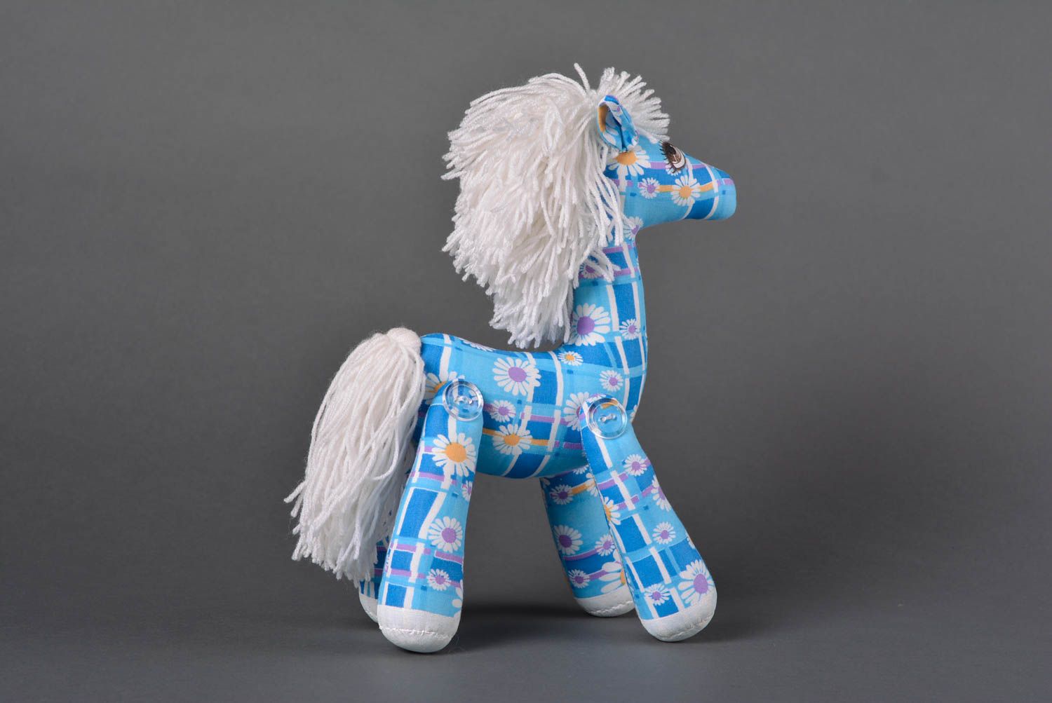 Игрушка лошадка ручной работы детская игрушка расписанная акрилом мягкая игрушка фото 3