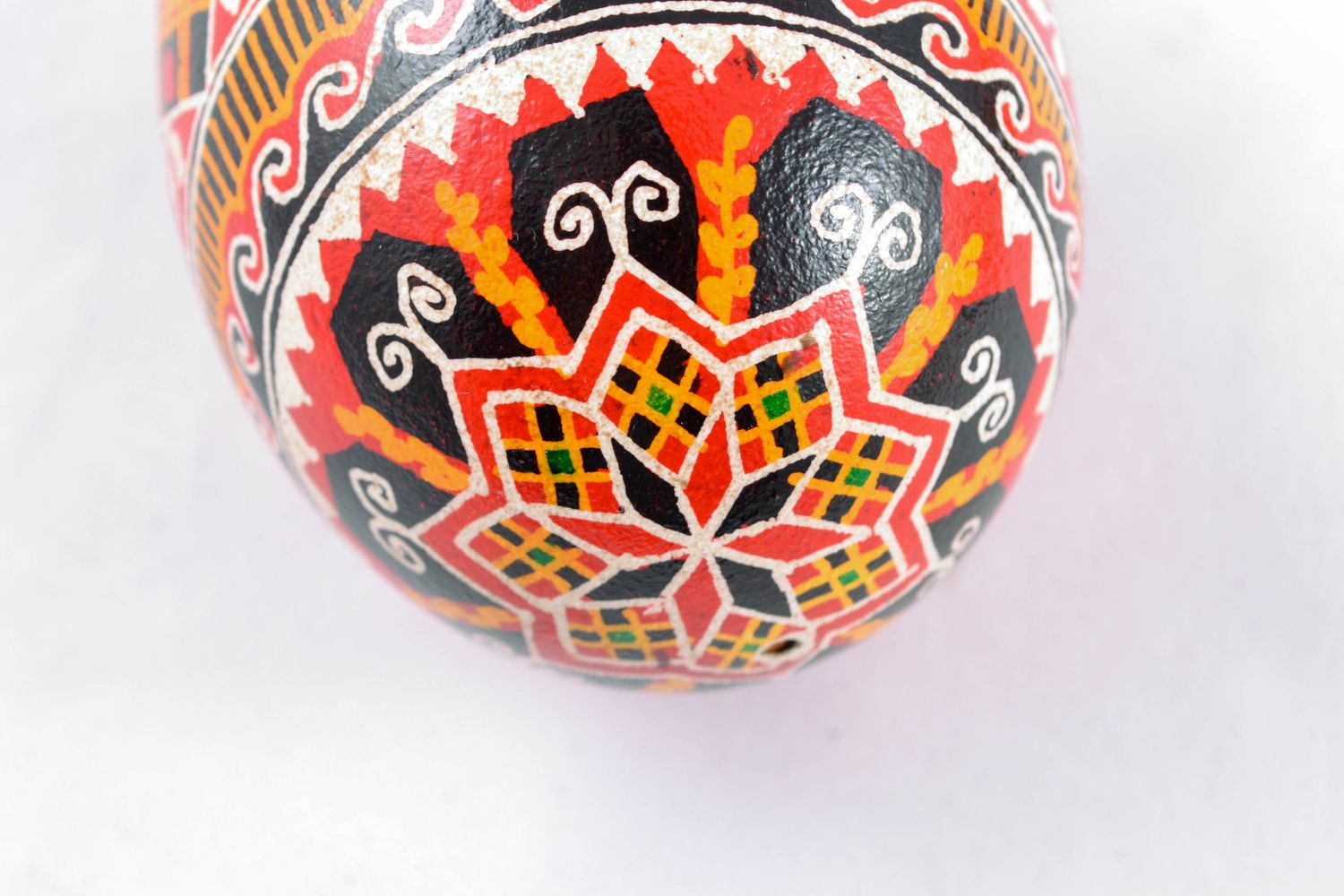 Handmade Easter egg with sacral symbols photo 5