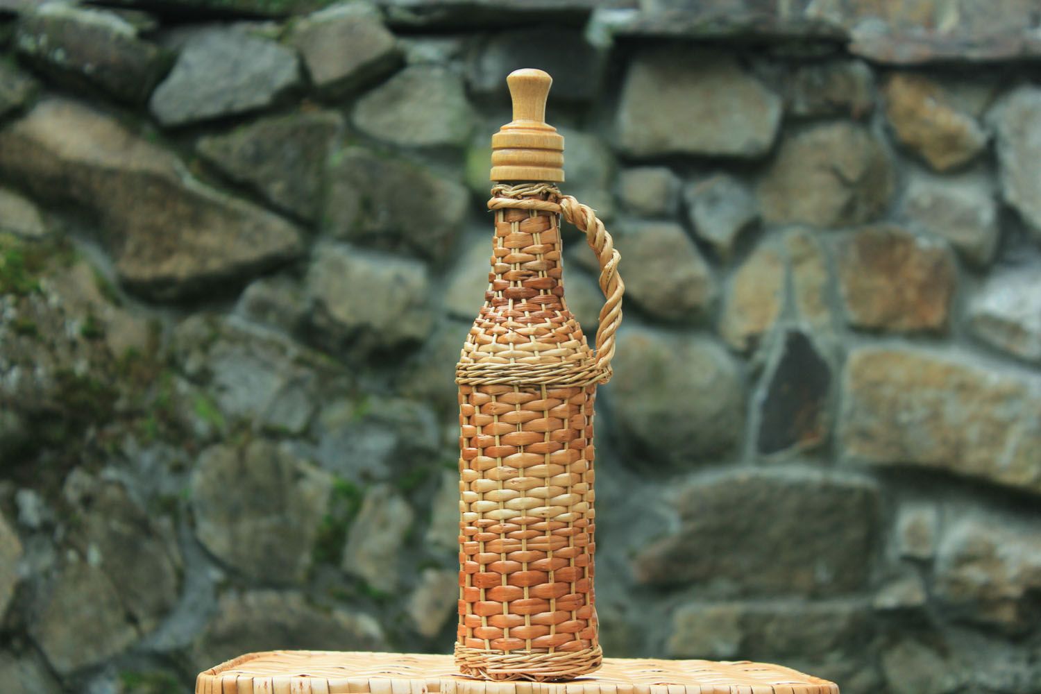 Decorative bottle for kitchen decor photo 1