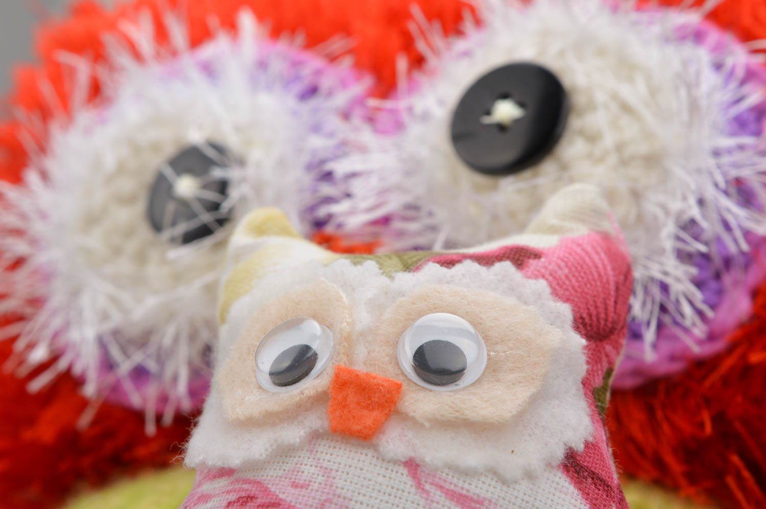 Handmade stuffed owl toy decorative soft toy gift for baby nursery decor ideas photo 4