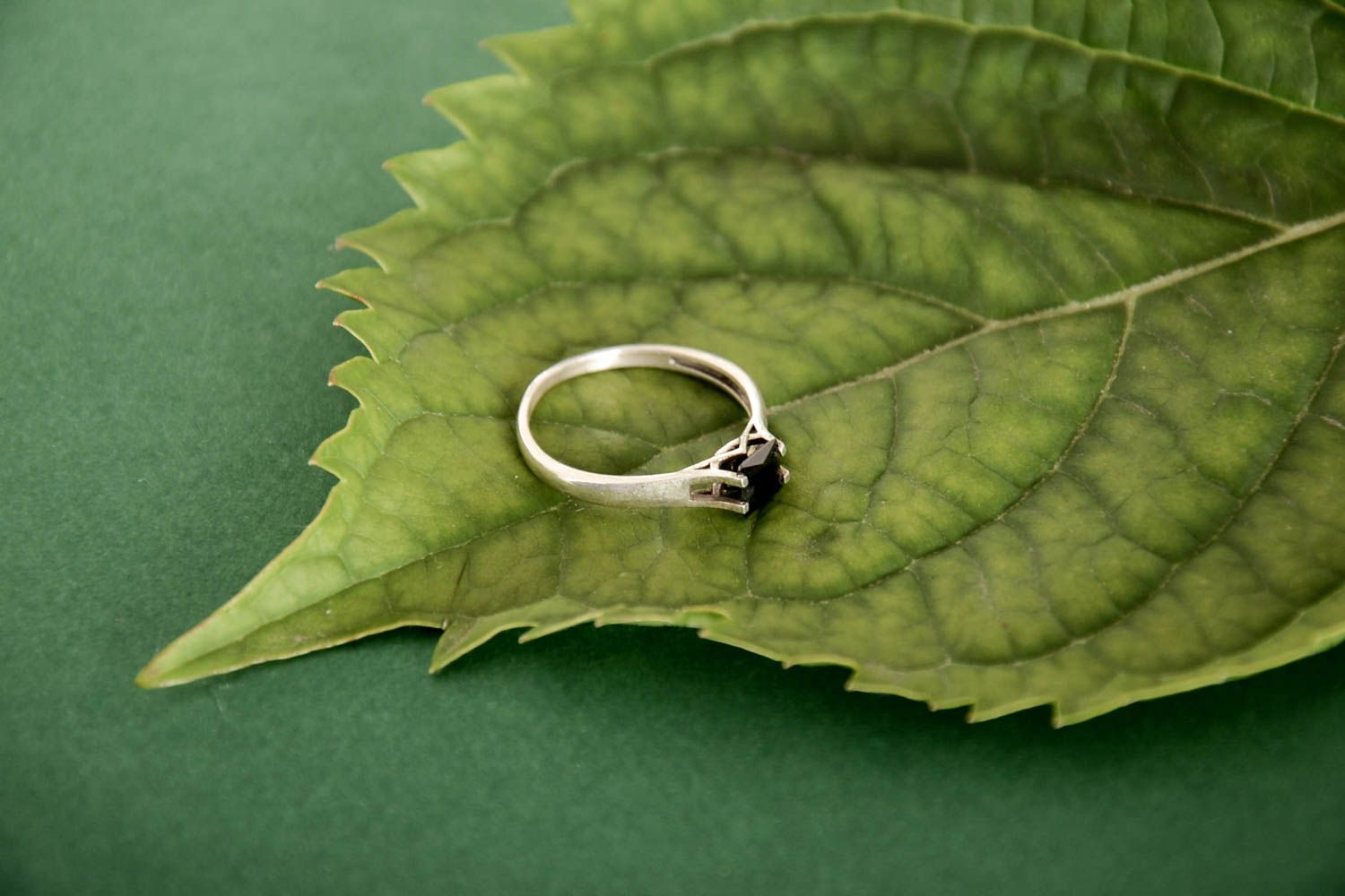 Серебряное украшение ручной работы женское кольцо с камнем серебряное кольцо фото 1