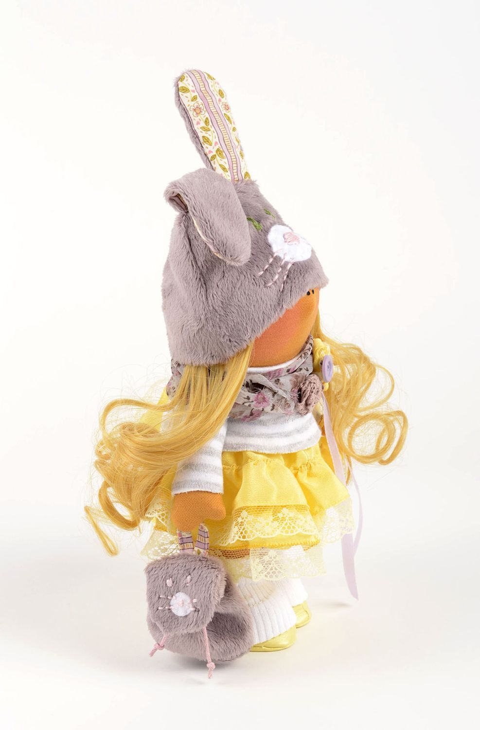 Кукла ручной работы кукла из ткани авторская кукла для декора дома красивая фото 2