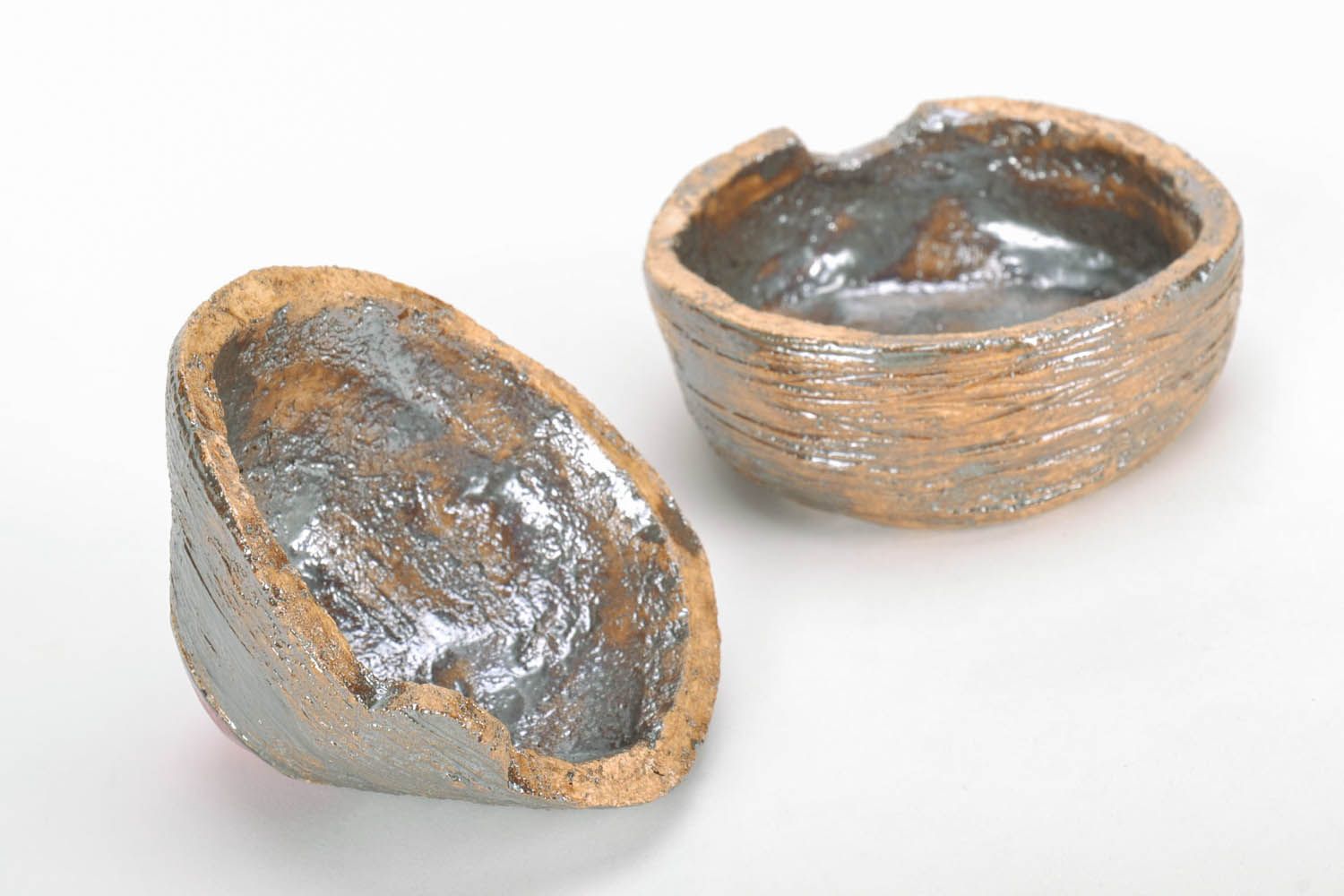 Vasilhame original de cerâmica para armazenamento de açúcar feito à mão de argila  foto 3
