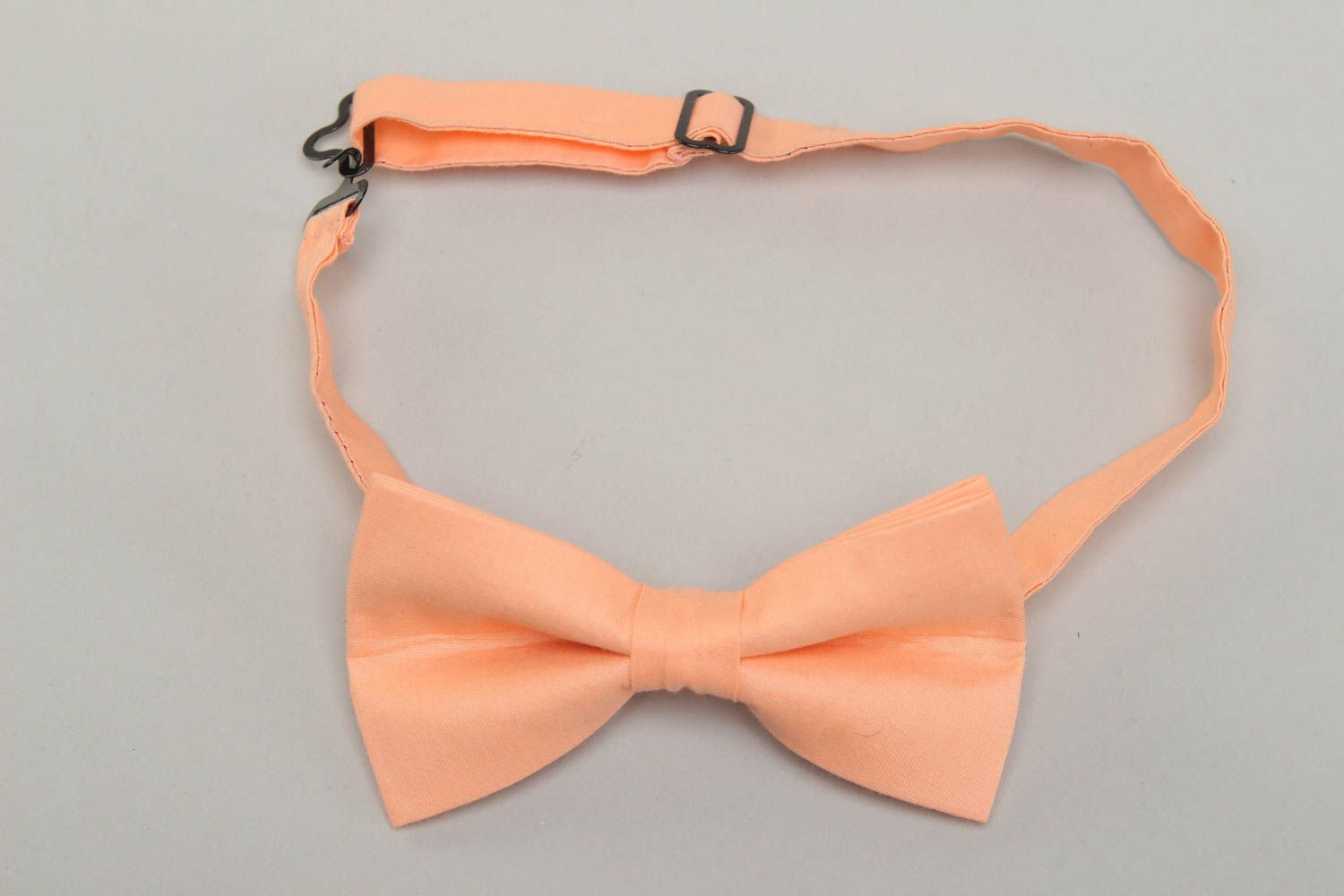 Beautiful peach bow tie for shirt photo 1