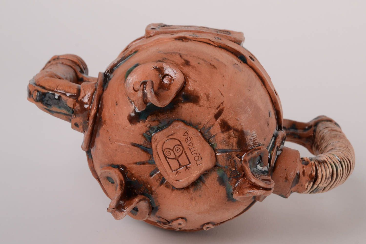 Handmade ceramic teapot 1.4 l table setting ideas stylized home ceramics photo 4