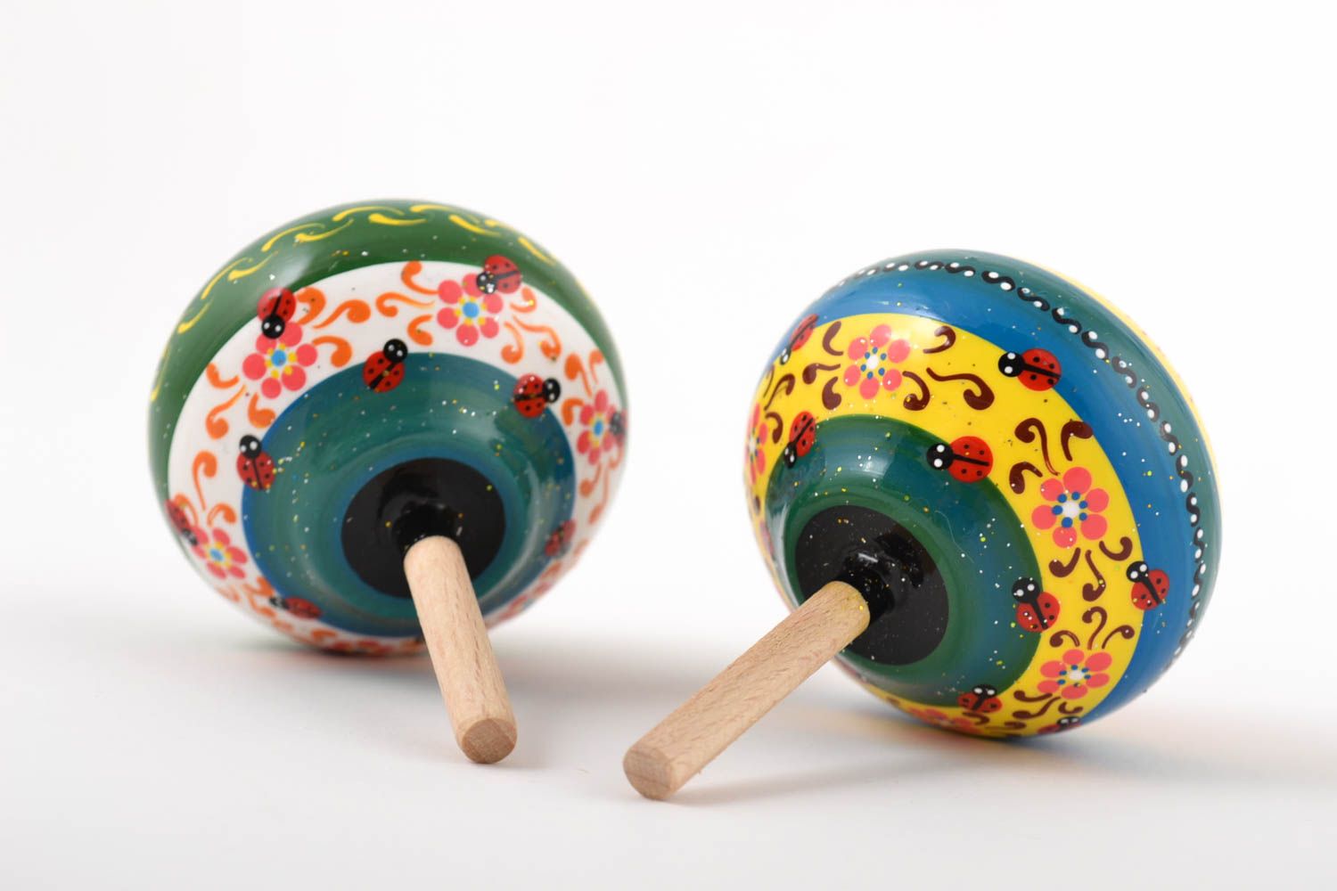 2 juguetes de madera artesanales infantiles elementos ecológicos regalo original foto 2