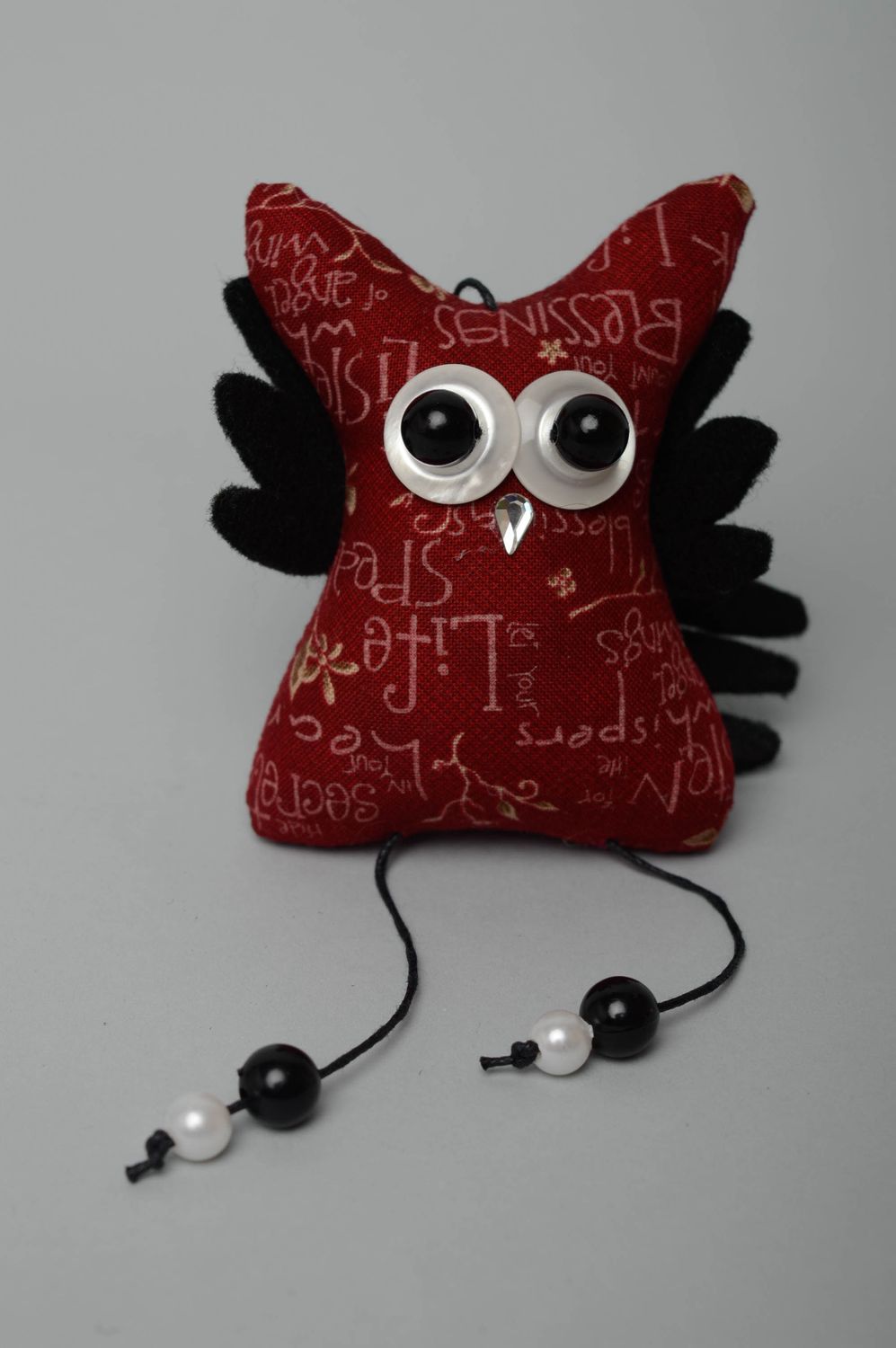 Interior soft toy Purple Owl photo 3