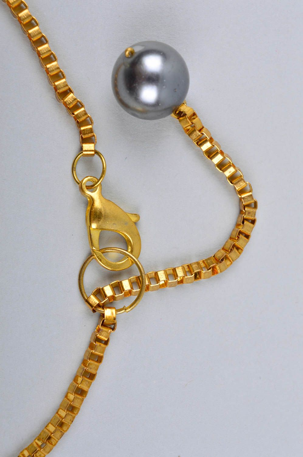 Collier fantaisie Bijou fait main fils perles en plastique Accessoire femme photo 5