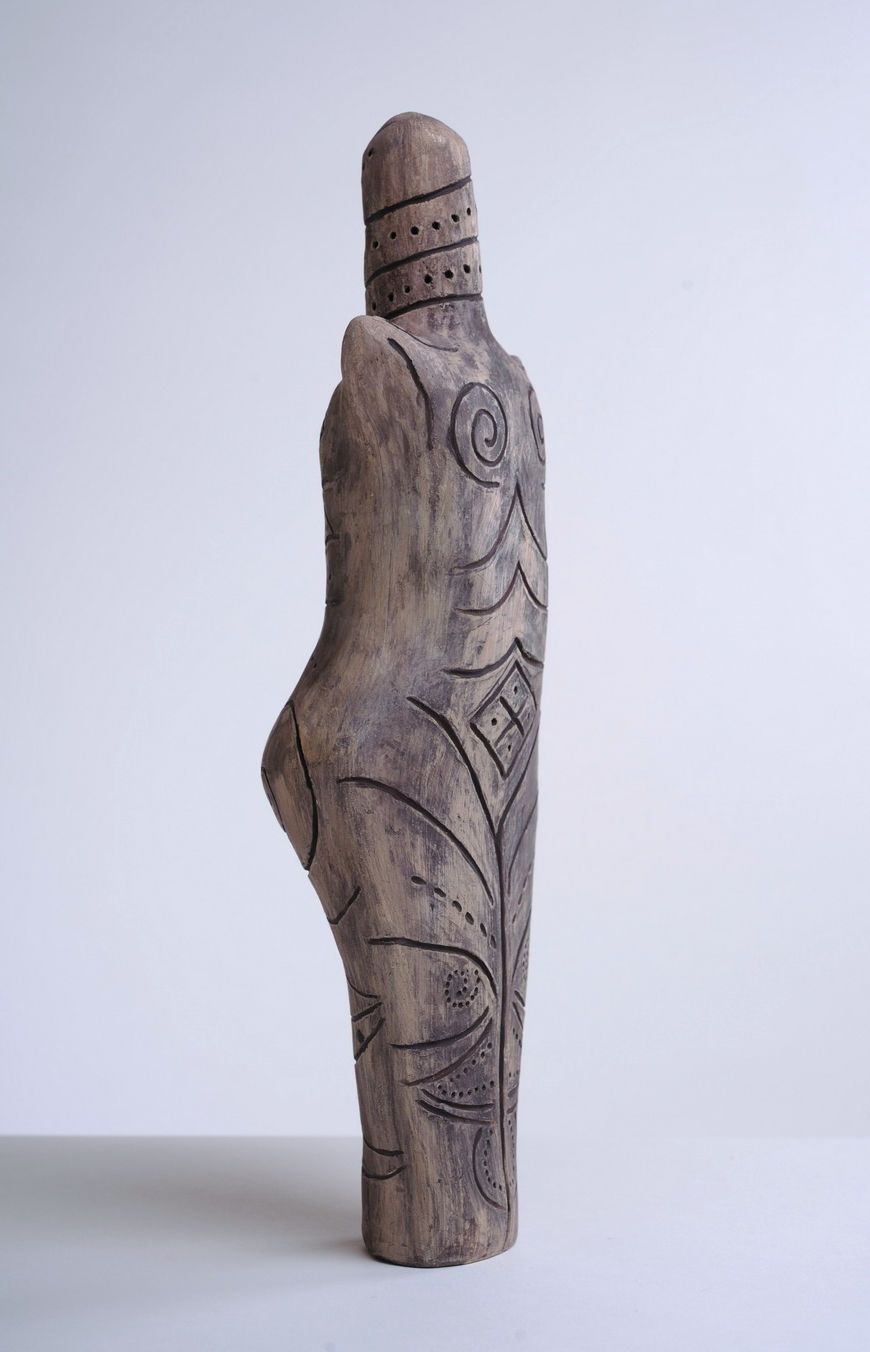 Estatueta de cerâmica guarda foto 3