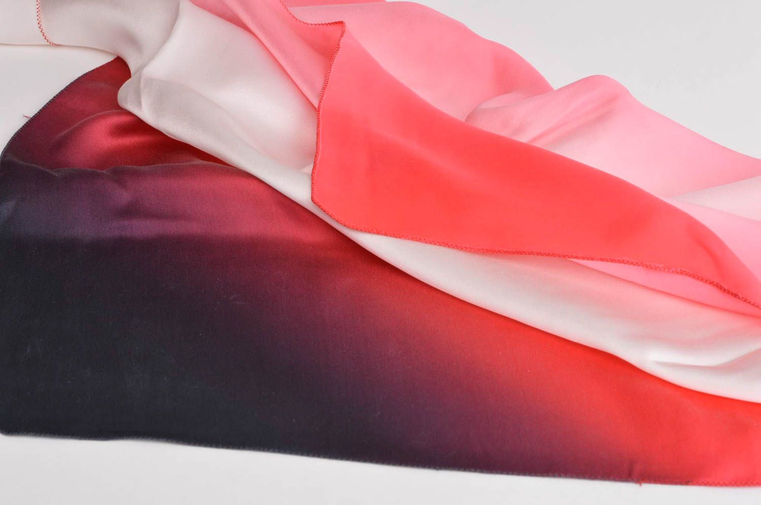 Необычный платок ручной работы платок из шелка оригинальный подарок девушке фото 2