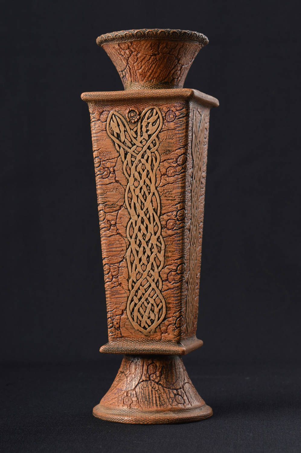 Декор для дома ручной работы керамическая ваза для цветов красивая ваза фото 1