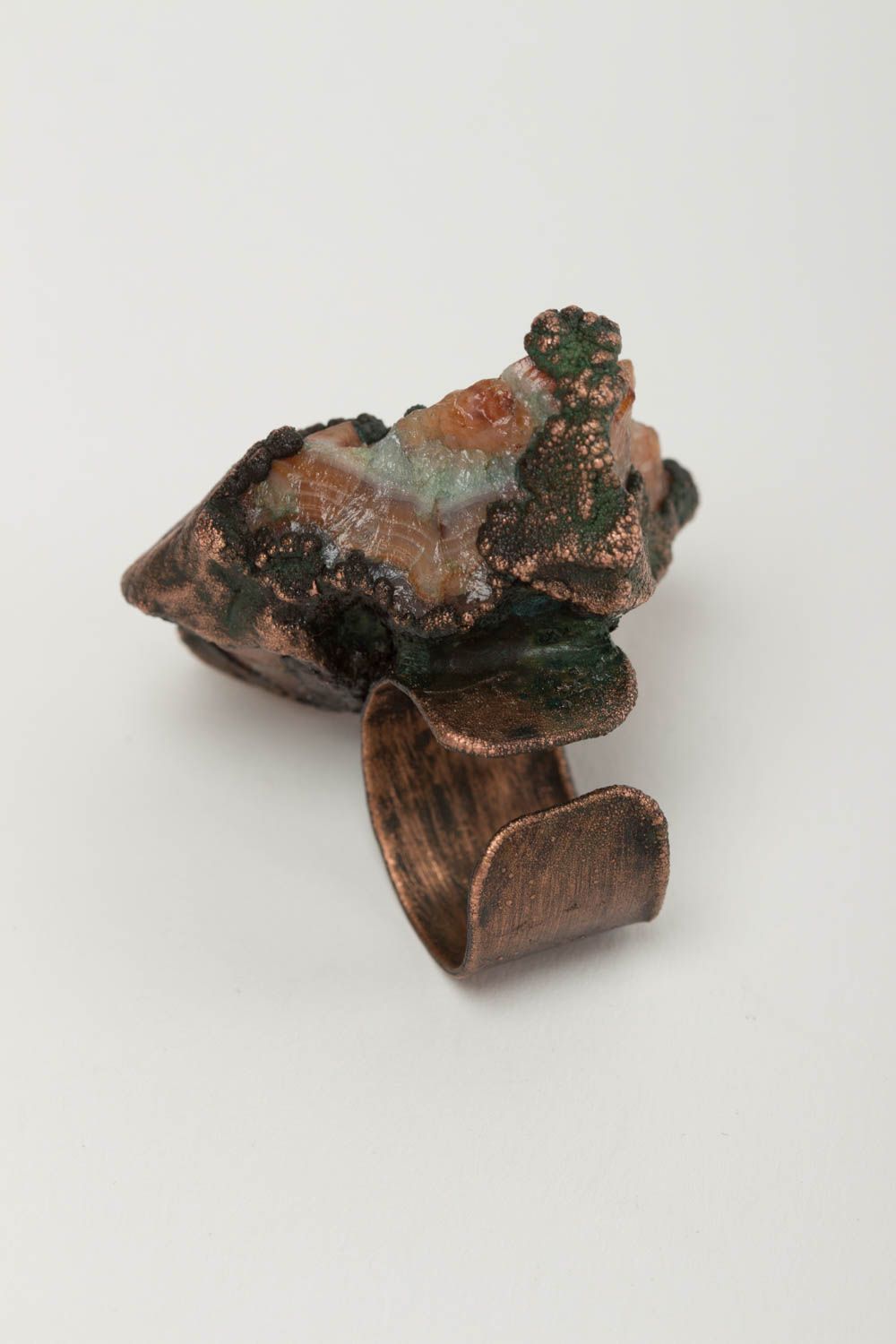 Handmade ring unusual ring designer accessory gift ideas copper jewelry photo 4