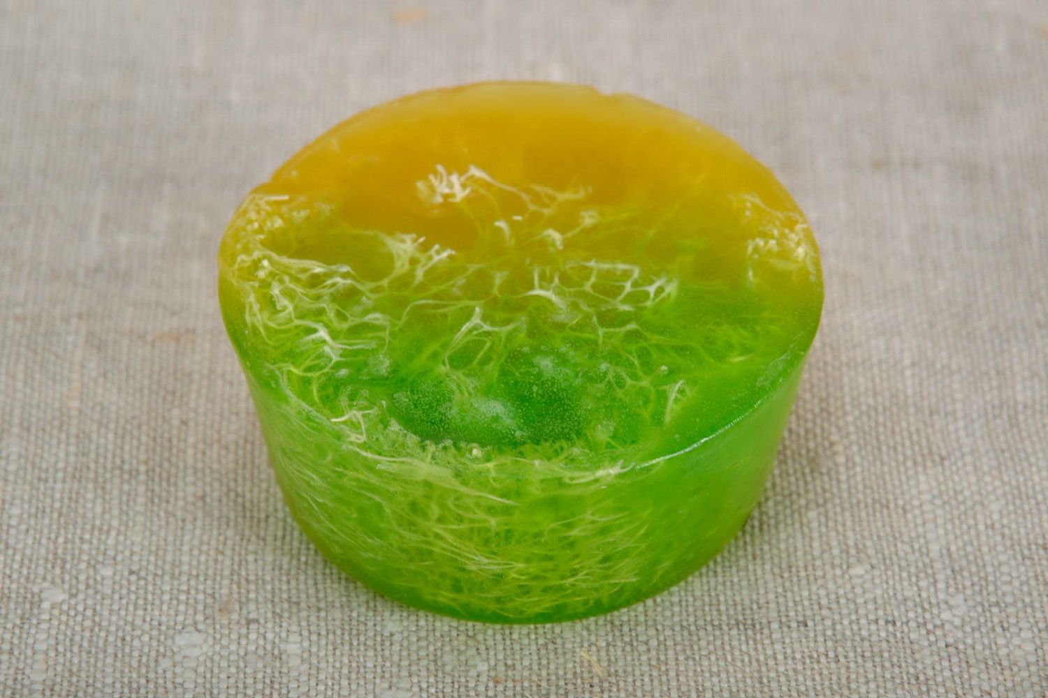 Soap with shower puff inside photo 3