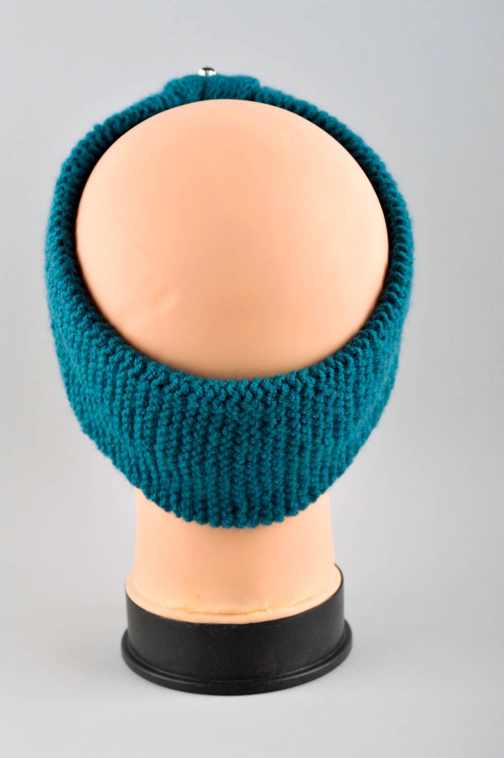 Bandeau tricoté fait main Accessoire femme Idée cadeau femme design unique photo 4