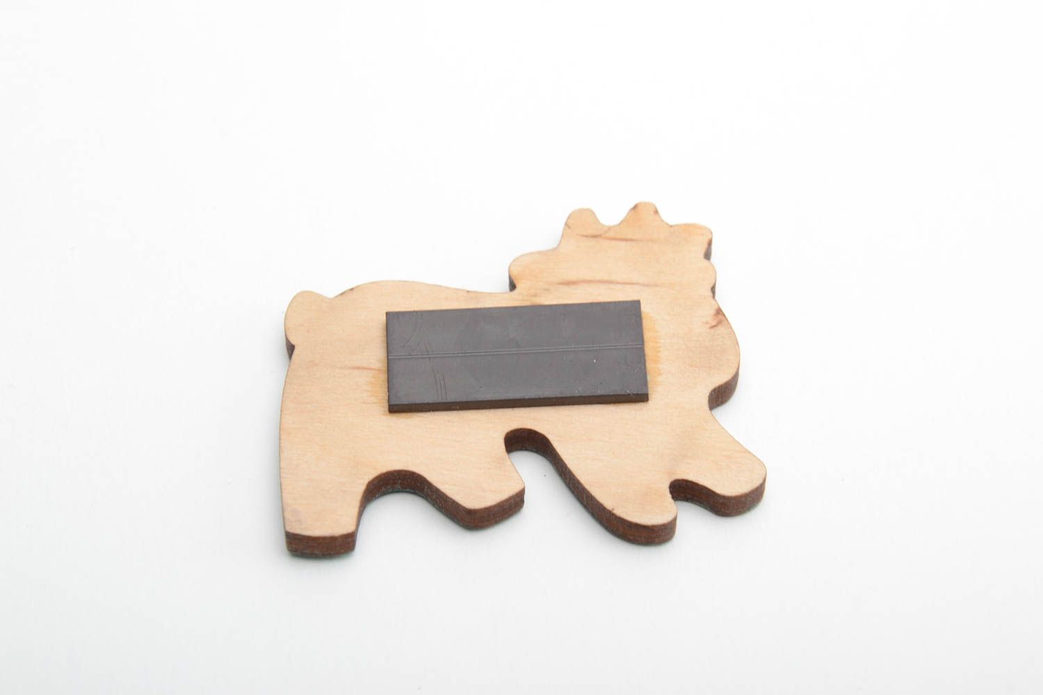 Kühlschrank Magnet aus Holz Ziege in Grün handmade mit Bemalung Küche Dekor foto 4