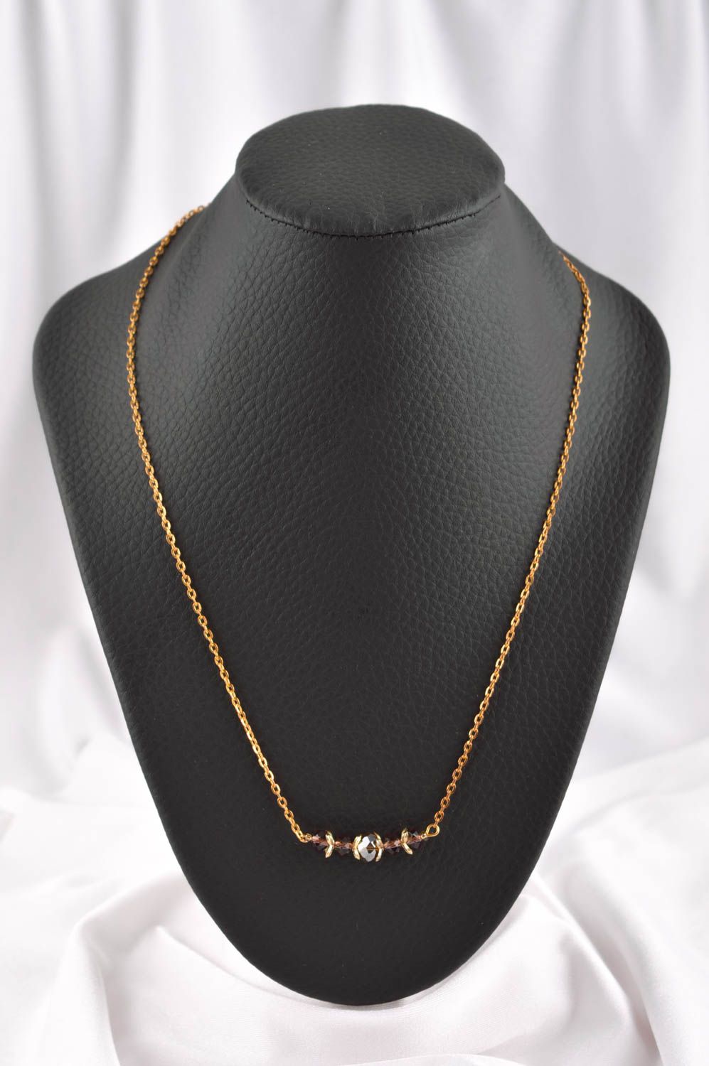 Collana di perle fatta a mano originale di moda bigiotteria da donna bella foto 1