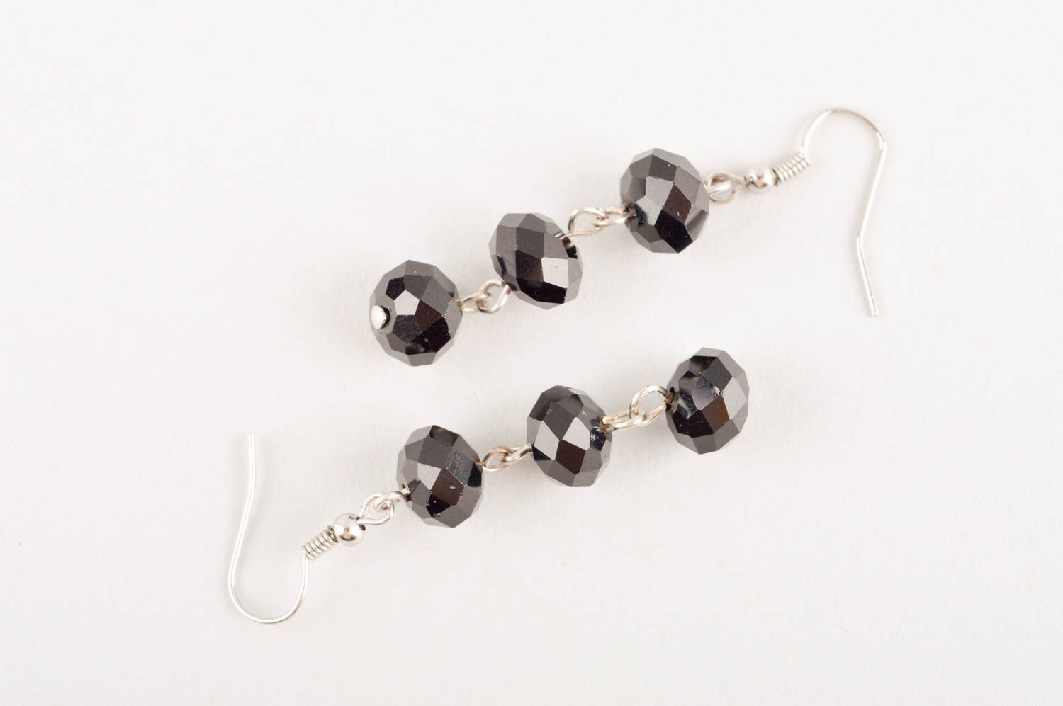 Handmade dangling earrings unusual earrings with charms elegant jewelry photo 4