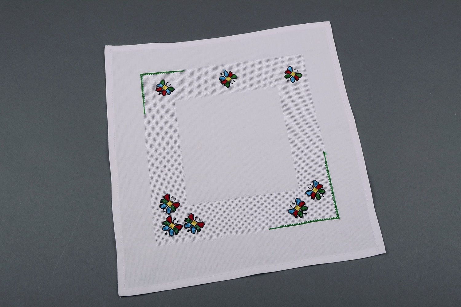 Decorative napkin with embroidery photo 2
