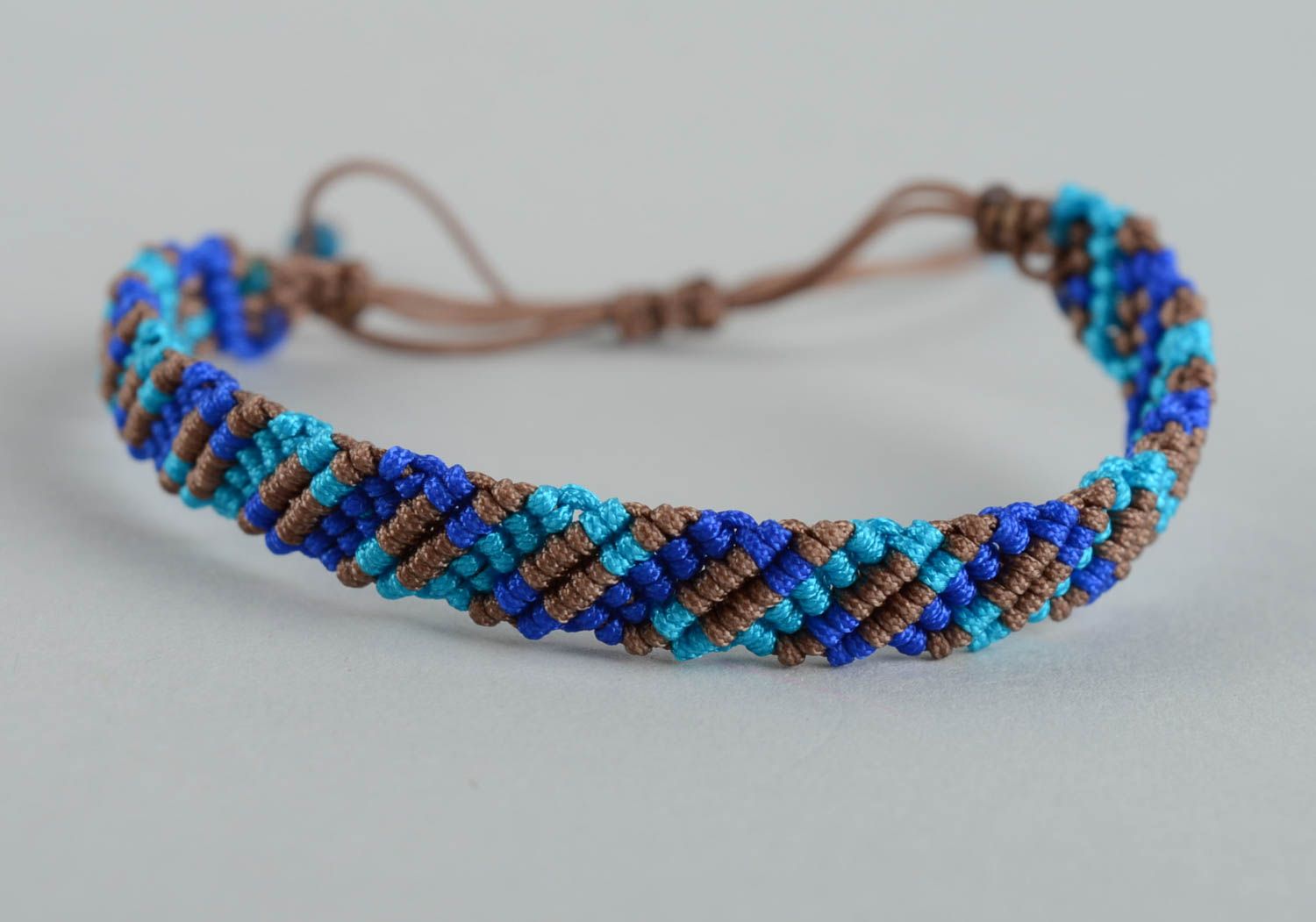 Handmade geflochtenes Armband Schmuck für Frauen Armband Textil schön Wasser foto 3