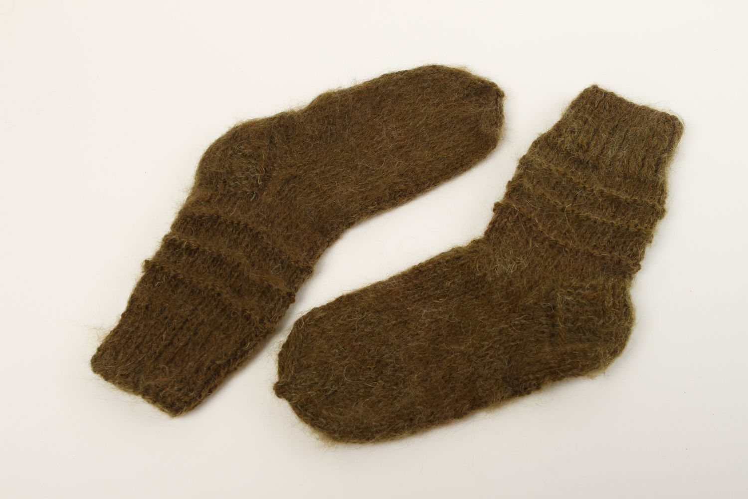 Beautiful handmade knitted socks warm wool socks accessories for girls photo 2
