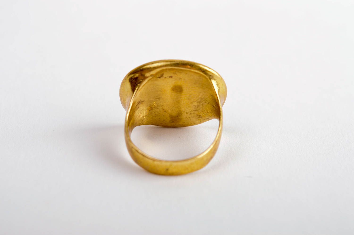 Handmade Schmuck Ring Vintage Damen Modeschmuck Accessoire für Frauen Messing foto 4