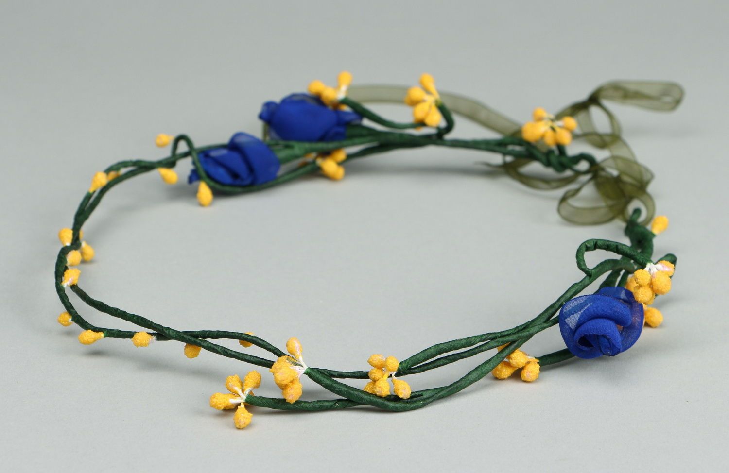 Headband, head wreath made from flowers photo 1