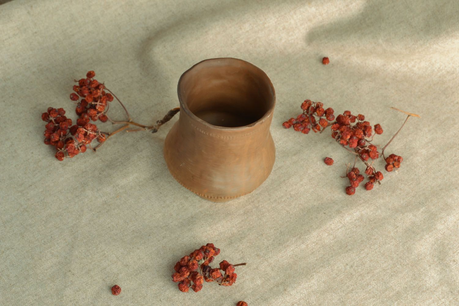 Vaso de cerámica artesanal foto 5