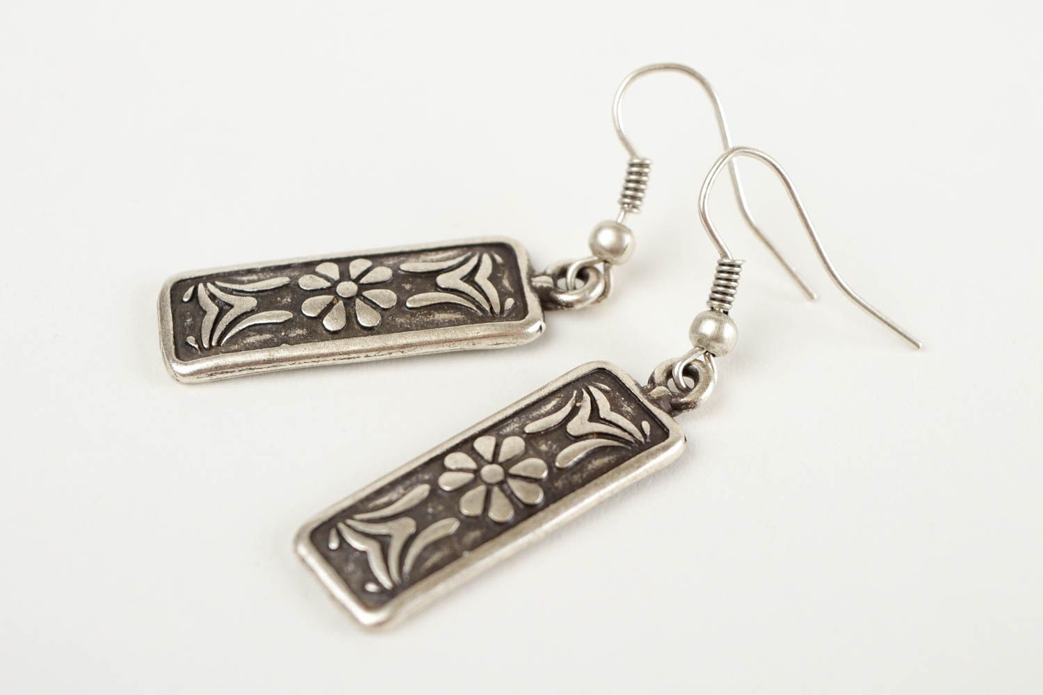 Handmade Ohrringe Designer Schmuck Geschenk für Frauen Metall Ohrringe stilvoll foto 4