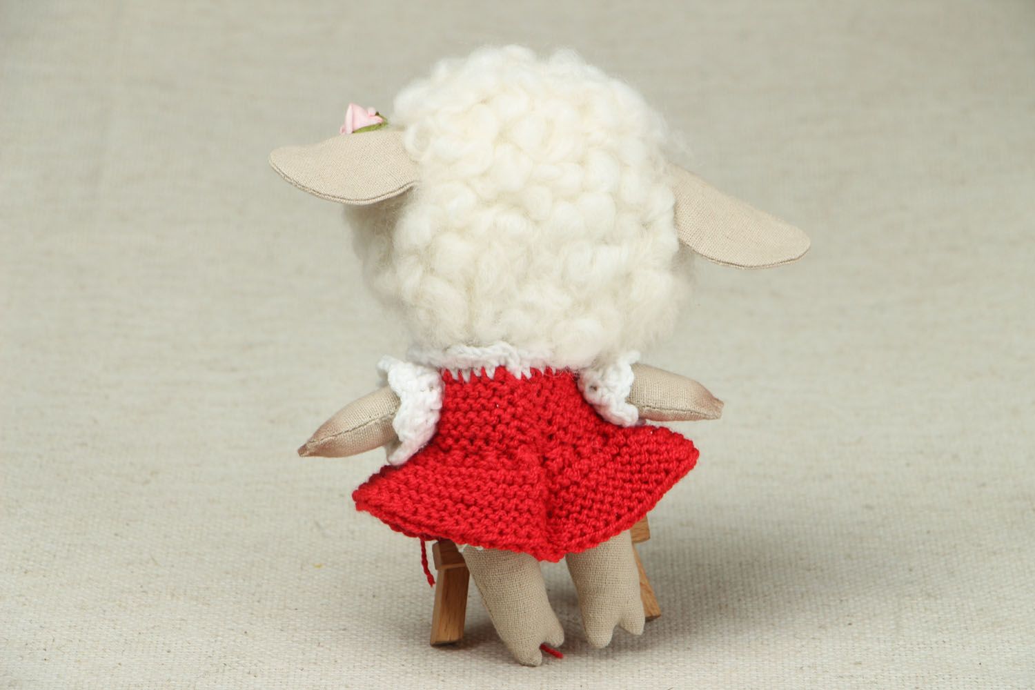 Текстильная игрушка овечка фото 3