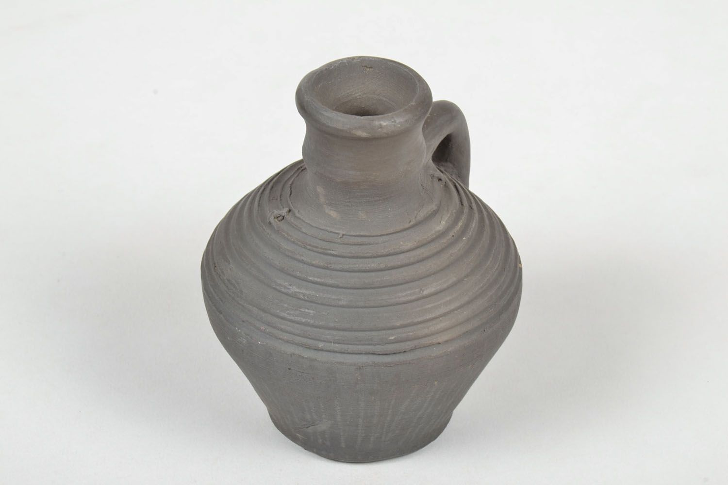 Statuetta vaso in argilla fatta a mano figurina decorativa in ceramica 
 foto 3