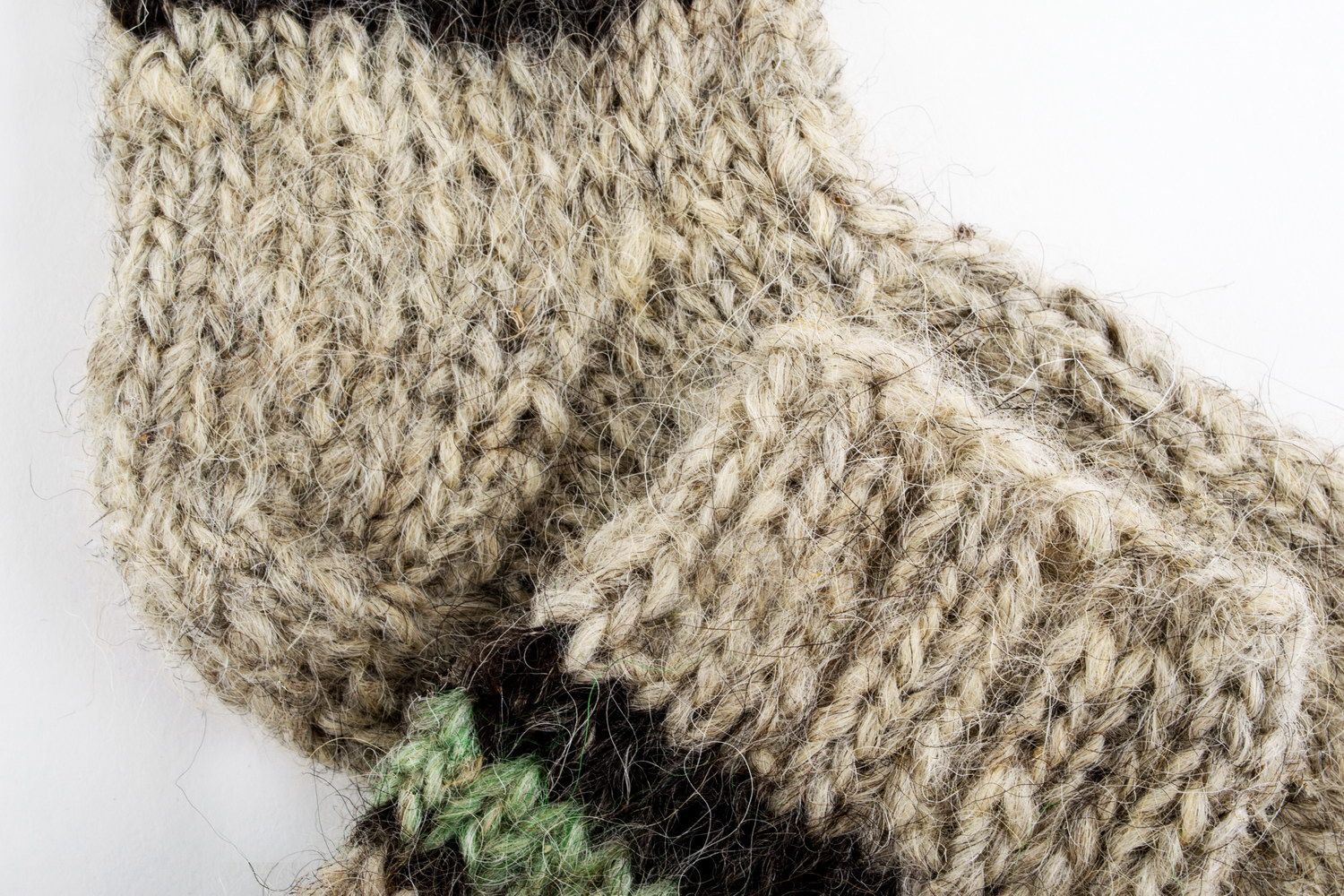 Calzini di lana per donna fatti a mano abbigliamento da donna calzini grigi
 foto 4