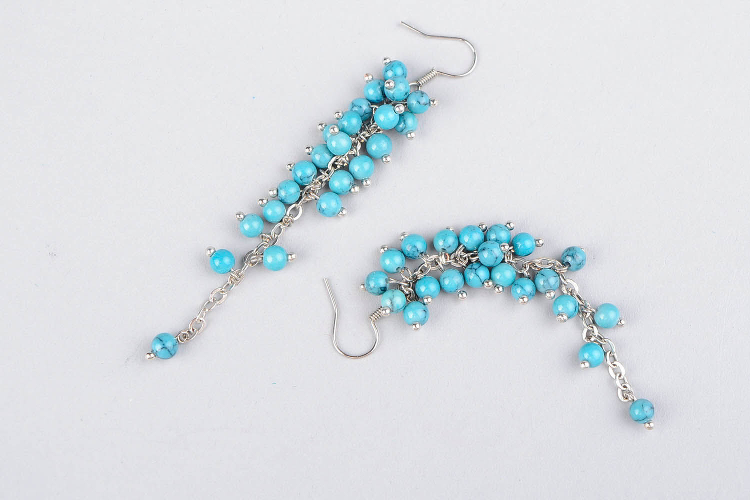Earrings with turquoise photo 4