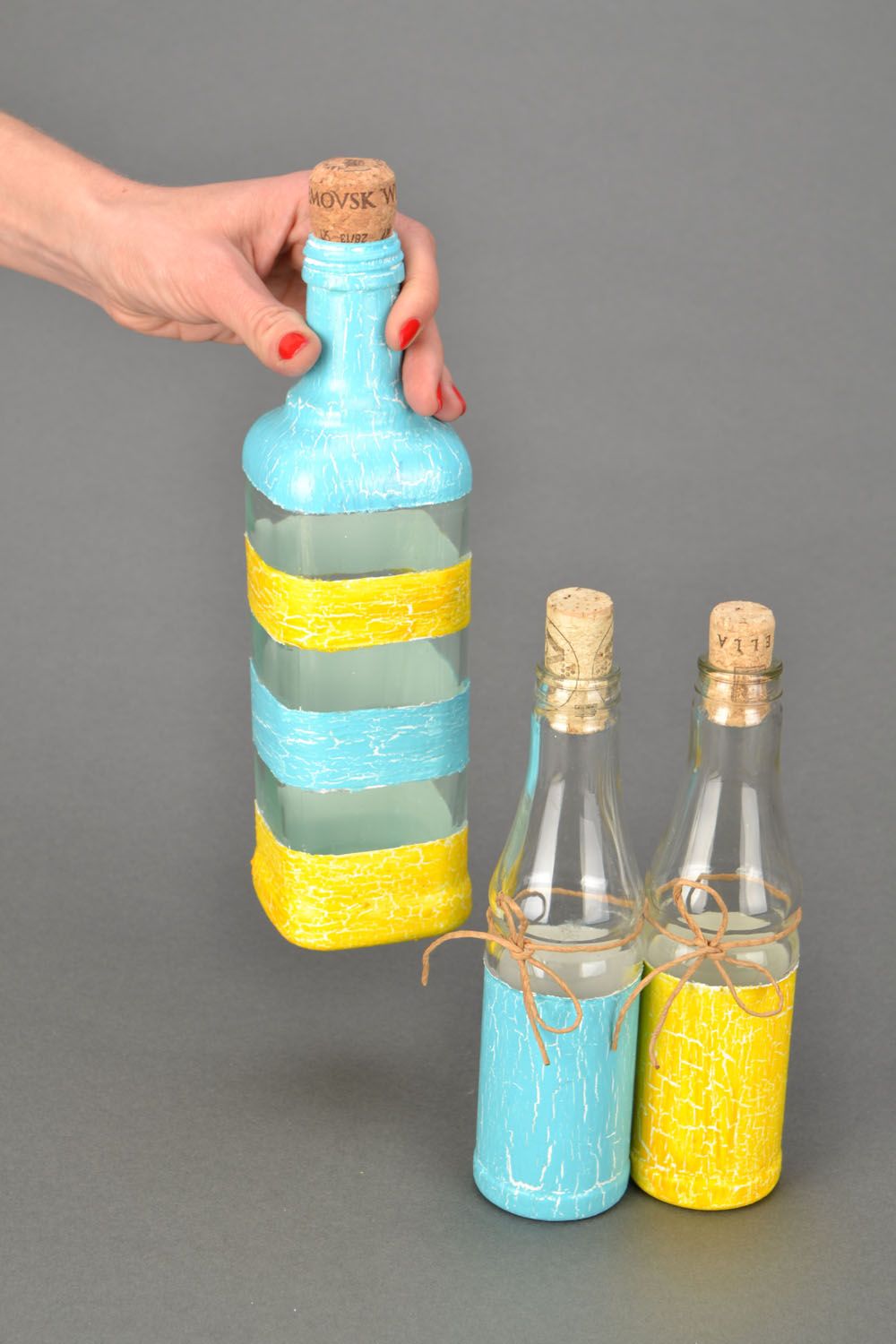 Set of glass bottles for kitchen photo 2