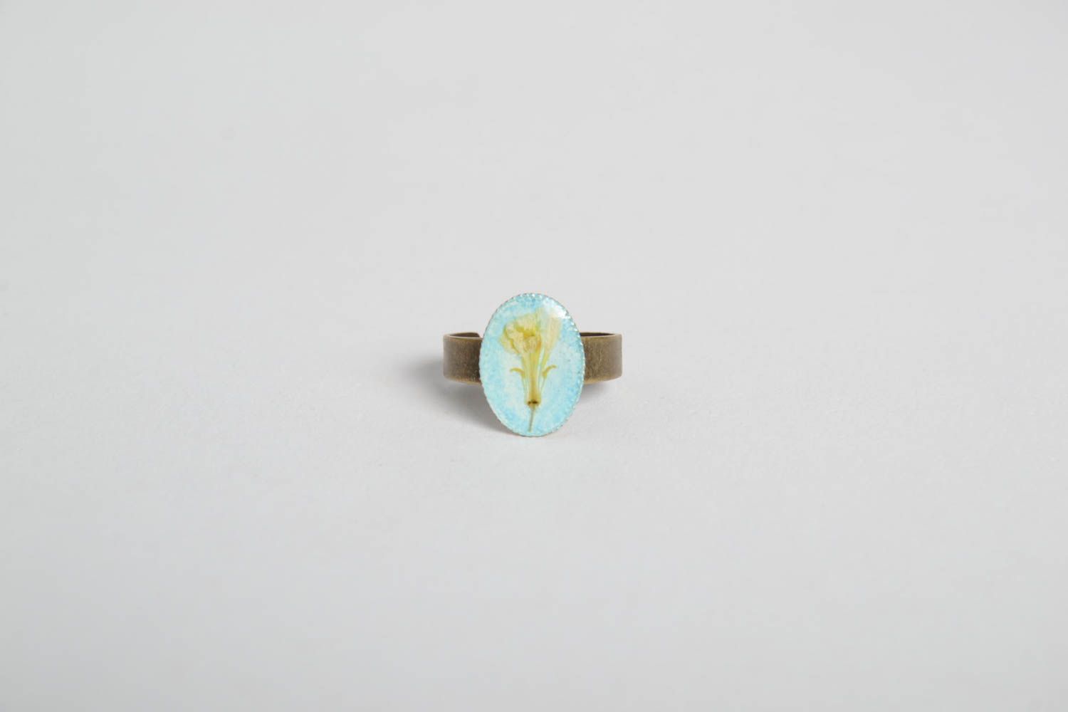 Handmade ring gift ideas epoxy resin ring designer accessory unusual jewelry photo 5