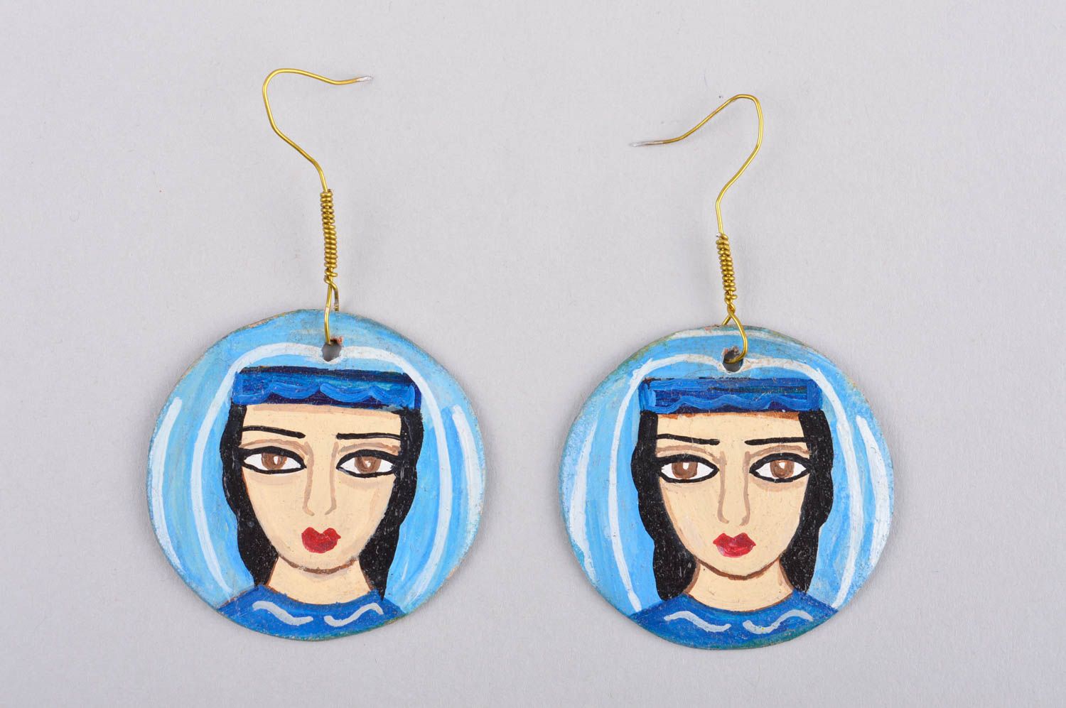 Earrings in Georgian style handmade beautiful earrings stylish earrings photo 3