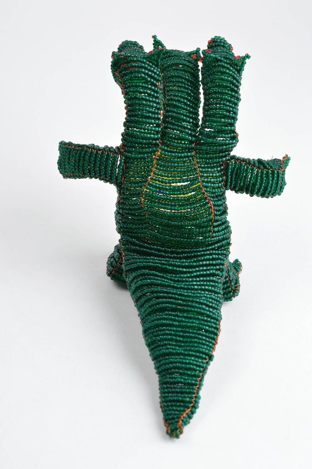 Figura de abalorios dragón hecha a mano decoración de hogar regalo original foto 4