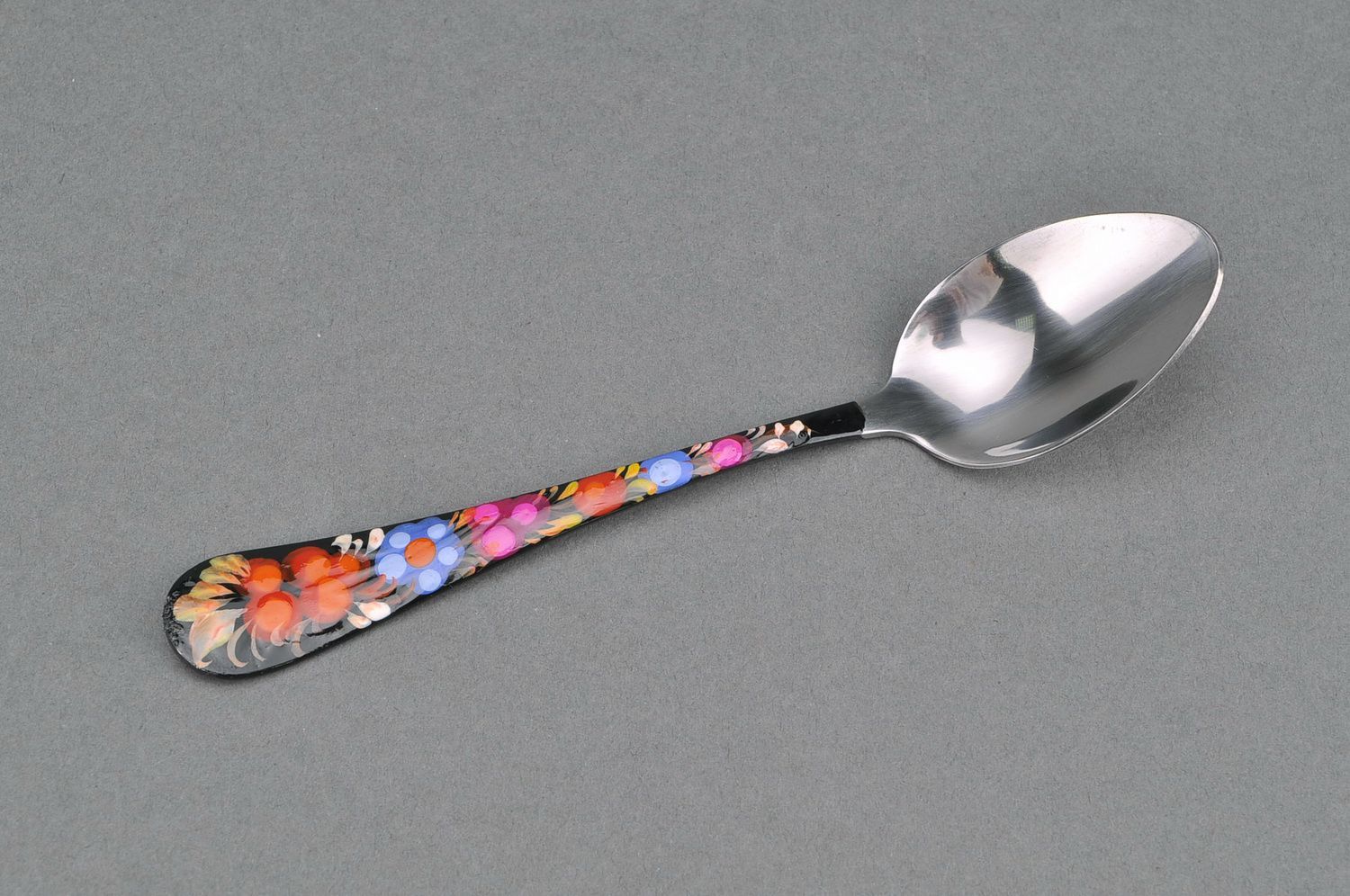 Tea spoon with painting photo 1