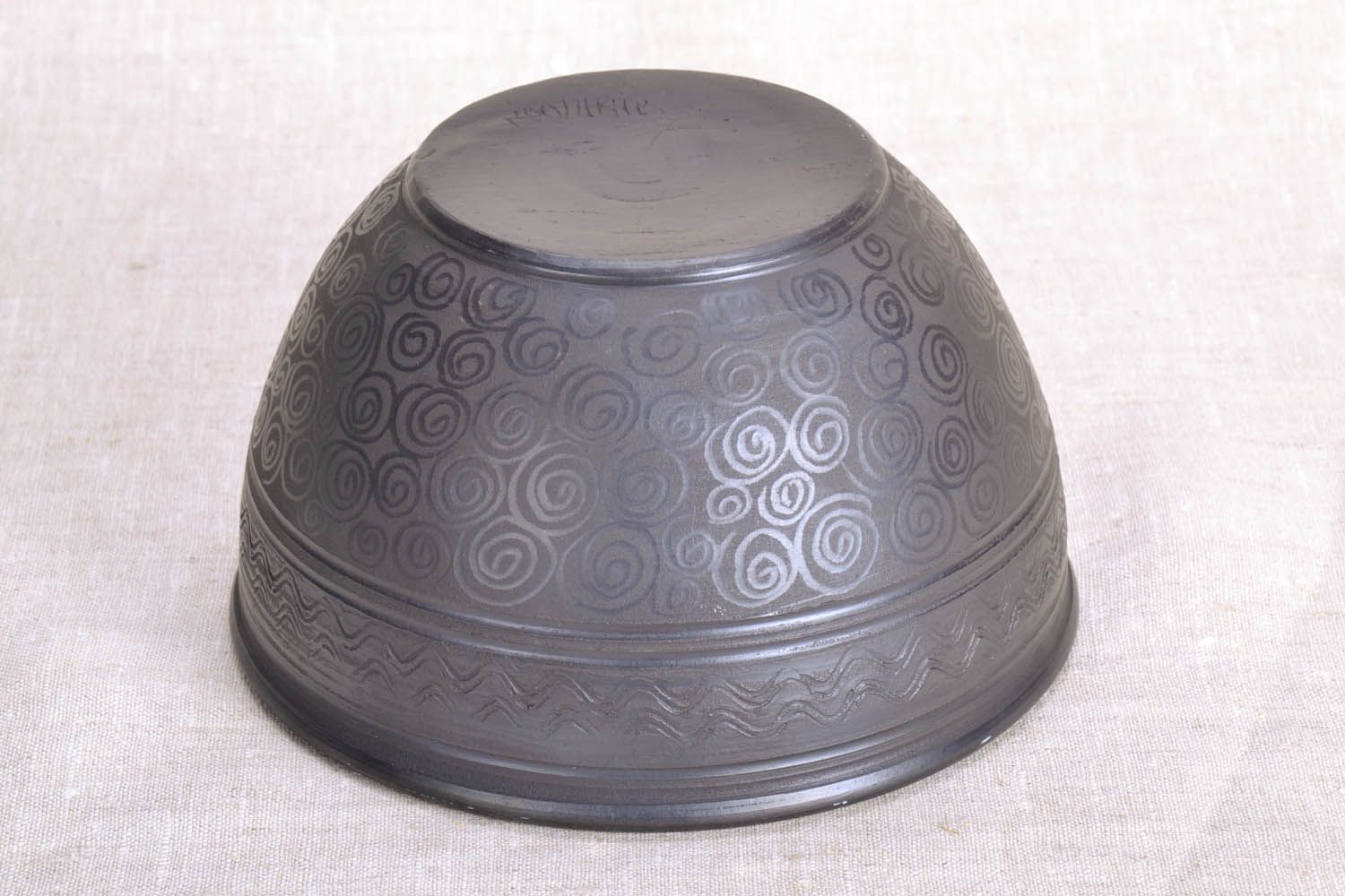 Tigela de argila feita à mão louça de cerâmica decorativa artesanal foto 4