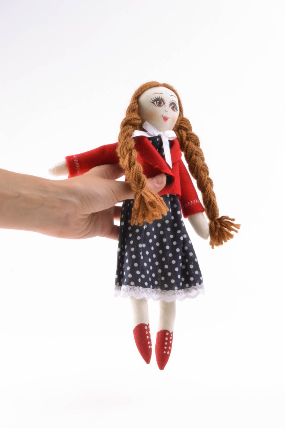 Кукла с длинными косичками фото 5