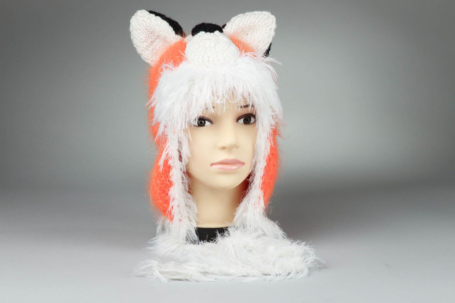 Knitted hat Fox photo 1
