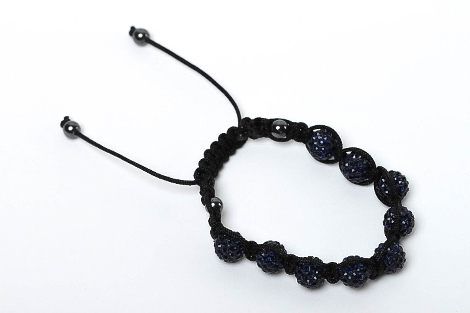 Handmade trendy bracelet beaded bracelet fashion jewelry black bracelet  photo 2