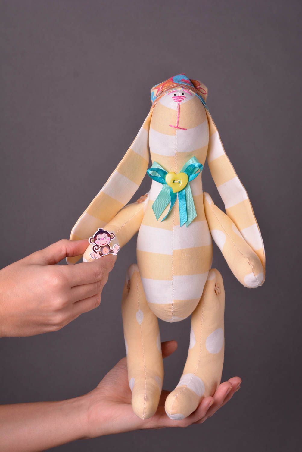 Muñeco de tela hecho a mano de algodón peluche original juguete para niños foto 2