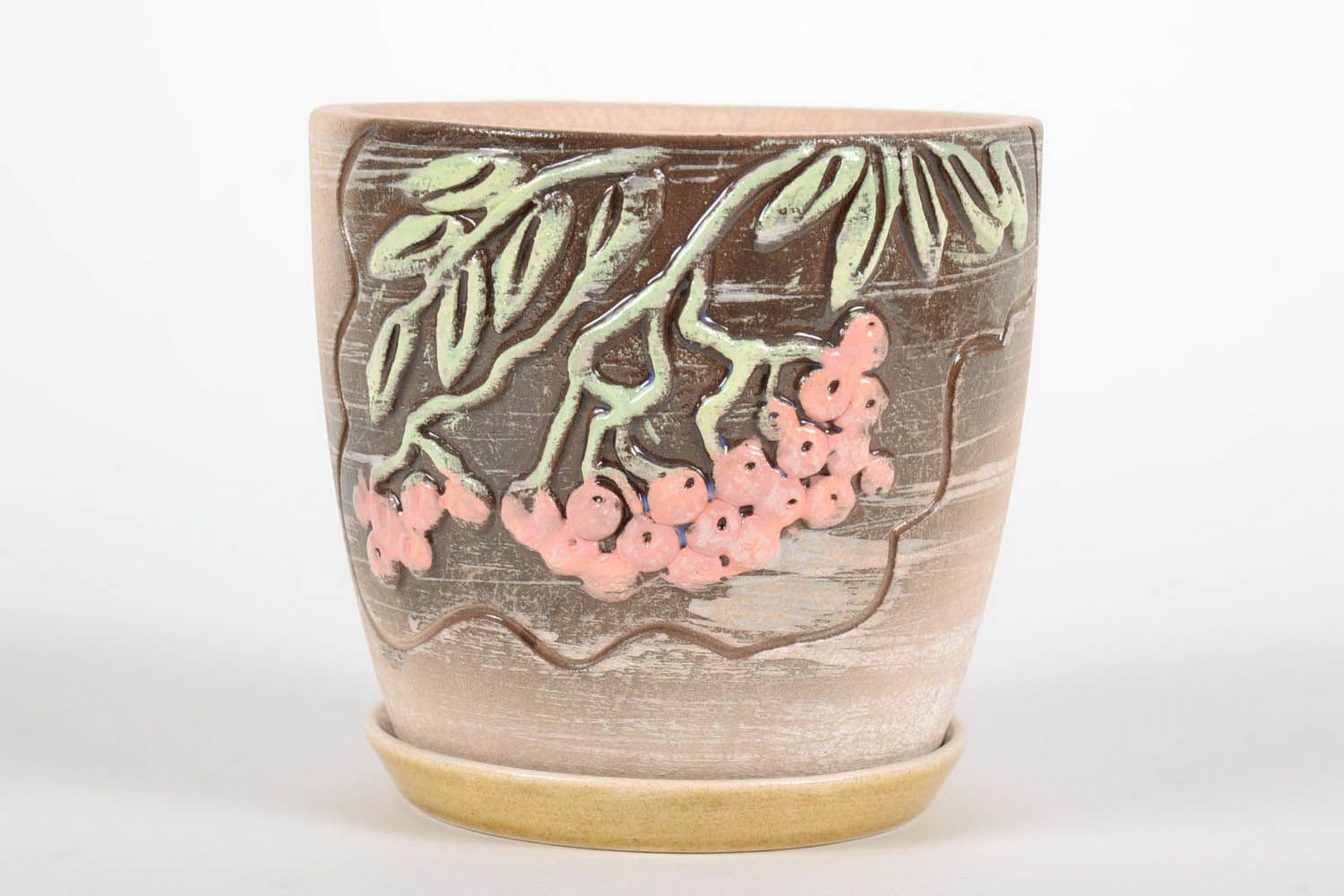 Ceramic flowerpot Viola photo 1