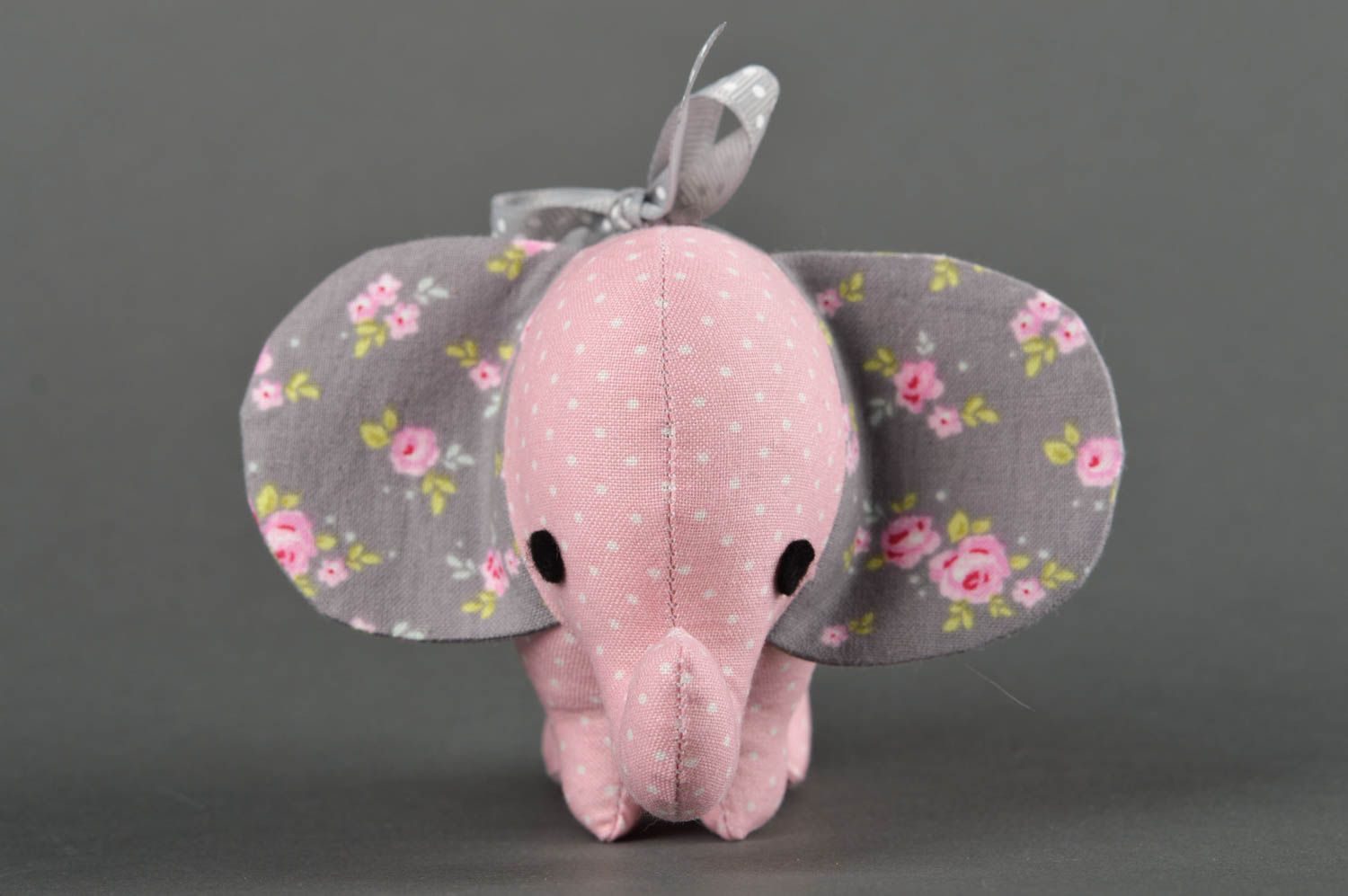 Игрушка слон ручной работы игрушка животное мягкая игрушка слоник розовый фото 2
