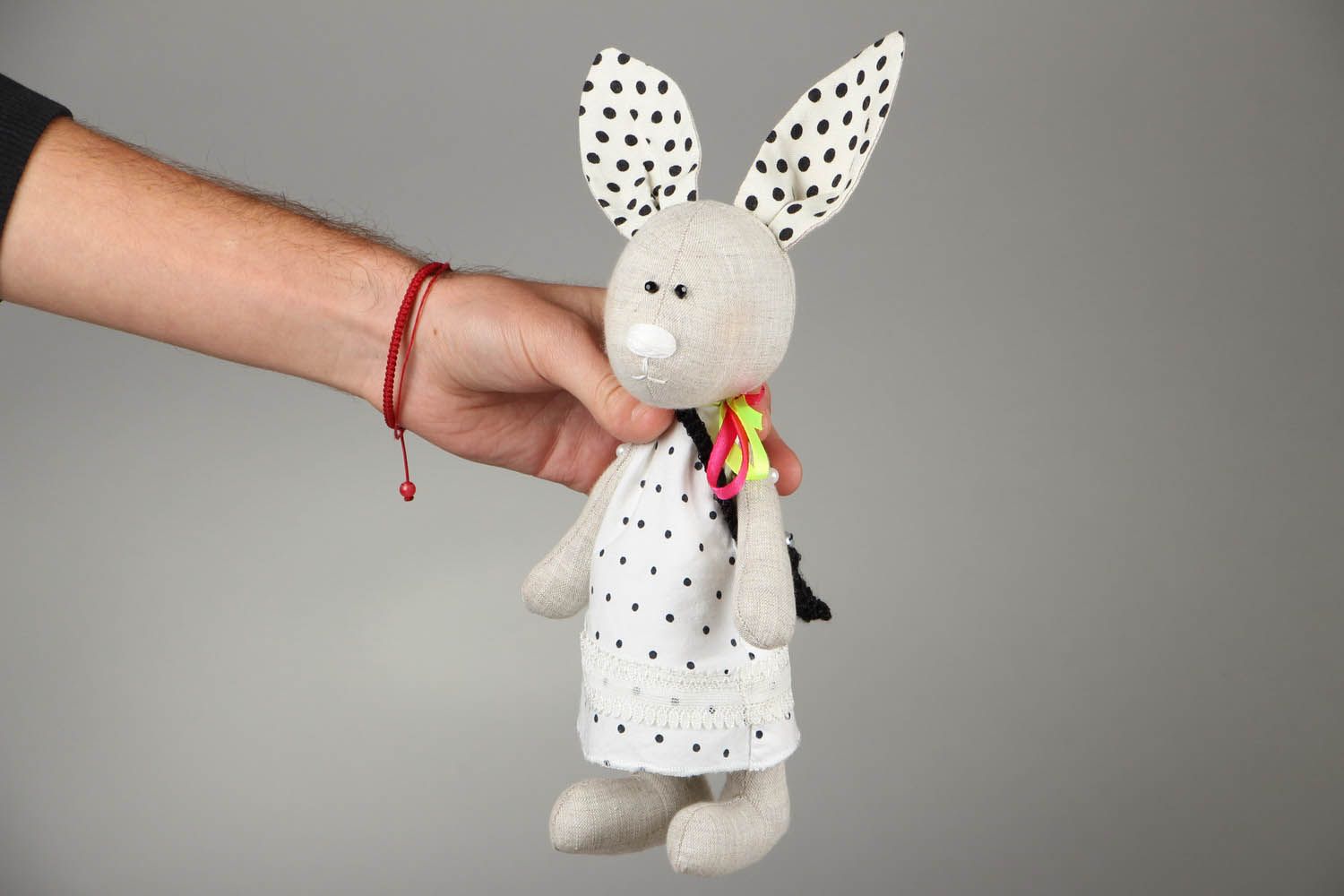Decorative soft toy Bunny-fashionista photo 4