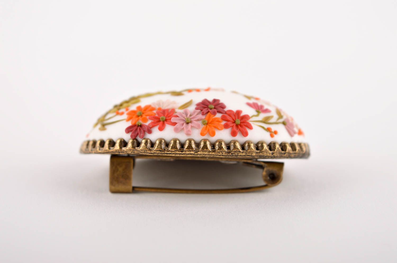 Broche de arcilla polimérica artesanal accesorio para mujer regalo original foto 3