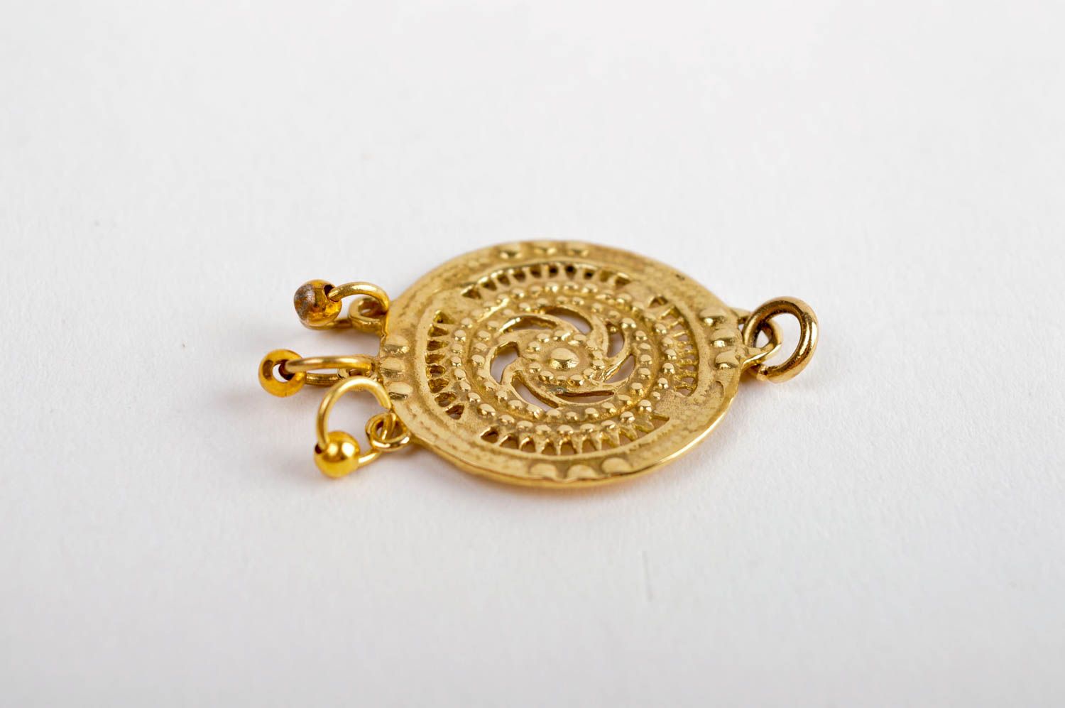 Handmade metal jewelry designer brass accessory stylish designer pendant photo 3
